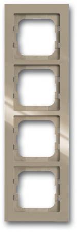 Busch-Jaeger 1724-299 Abdeckrahmen, Axcent, 4-fach Rahmen, maison-beige (2CKA001754A4459)
