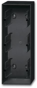 Busch-Jaeger 1703-885 Aufputz-Gehäuse, future linear, 3-fach Gehäuse, schwarz matt (2CKA001799A0956)