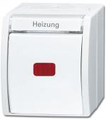 ARDEBO.de Busch-Jaeger 2601/6 SKWNH-54 Wippkontrollschalter/Heizungsschalter ocean IP 44, alpinweiß (2CKA001085A1631)