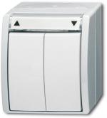 ARDEBO.de Busch-Jaeger 2621/4 W-54 Jalousietaster Wipptaster, 1-polig, ocean® (IP 44) Jalousieschaltgeräte (2CKA001442A0474)