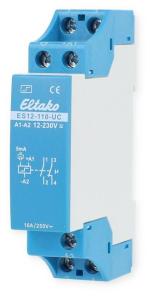 ARDEBO.de Eltako ES12-110-UC Stromstoßschalter, 1 Schließer, 1 Öffner potenzialfrei, 16A/250V AC (21110002)