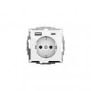 ARDEBO.de Gira 245903 SCHUKO-Steckdose 16 A 250 V~ mit Shutter und USB-Spannungsversorgung 2fach