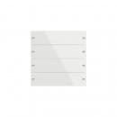ARDEBO.de Gira 502412 Wippenset 4fach für Tastsensor 4, Glas weiß