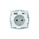 ARDEBO.de Berker 48048989 Steckdose SCHUKO/USB A-C S1, polarweiß glänzend