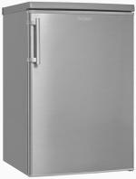 Exquisit KS16-4-HE-040D Standkühlschrank mit Gefrierfach, 55 cm breit, 109 L, LED Beleuchtung, inoxlook