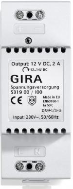 Gira 531900 Spannungsversorgung 12 V DC / 2 A REG