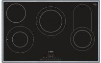 ARDEBO.de Bosch PKC845FP1D Serie 6 Autarkes Glaskeramik Kochfeld, Glaskeramik, 80 cm breit, Edelstahl-Rahmen, DirectSelect, 17 Leistungsstufen, schwarz