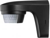 ARDEBO.de Theben theLuxa S150 BK Bewegungsmelder (PIR) Wandmontage außen IP55, Lichtsteuerung, 150° halbrund, max. 12 m, schwarz 1010501