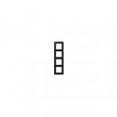 ARDEBO.de Jung A5584BFSWM Rahmen, 4fach, A 550, graphitschwarz matt