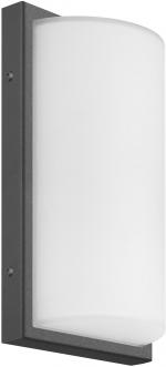ARDEBO.de LCD Außenwandleuchte, mit Bewegungsmelder, LED 13 Watt, 3000K, graphit/edelstahl (039LEDSEN)