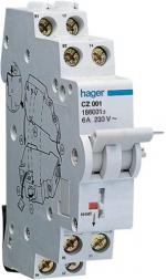 ARDEBO.de Hager CZ001 Signalkontakt für Fehlerstromschutzschalter< 125A 2 Schließer + 2 Öffner 6A 240V