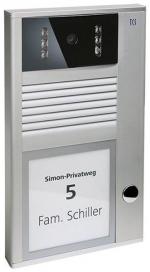 TCS AVC11010-0010 Video color, Außenstation, AVC, 1 Taste AP, silber