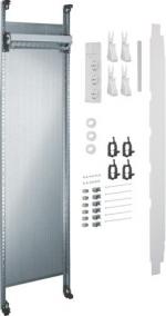 Hager UF311NW Komplettfeld Multimedia, univers Z, Höhe 1050mm, 1-feldig, mit 6xPatchmodulen RJ45