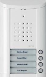 Ritto Entravox Türstation Audio 4 Wohneinheiten weiß (1840470)