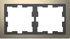 ARDEBO.de Merten D-Life Metall Rahmen, 2fach, nickelmetallic (MEG4020-6550)