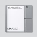 ARDEBO.de Siedle Vario TM 612-1 SM Tasten-Modul, silber-metallic (200035516-00)