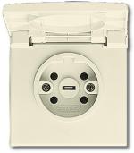 ARDEBO.de Busch-Jaeger 2064 UG-101 Busch-Perilex® Steckdose mit Klappdeckel, weiß