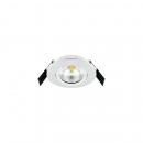 ARDEBO.de EVN LED Deckeneinbauleuchte Rund schwenkbar, 6W, 683lm, 3000K, weiß (ESW44N60102)