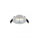ARDEBO.de EVN LED Deckeneinbauleuchte Rund - schwenkbar IP44 - 200-240V, 6W, 683lm, 3000K, chrom (ESW44N61502)