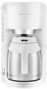 ARDEBO.de Rowenta CT3811 Adagio Thermo-Filterkaffeemaschine, 1,25l, 10-15 Tassen, Tropfstopp, weiß/edelstahl