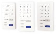 ARDEBO.de TCS PPAF03-EN/02 vorkonfigurierte Türsprechanlage für 3 Wohneinheiten, Aufputz, Freisprecher