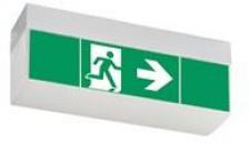 ARDEBO.de Ceag Style Variant EURO 4L LED Rettungszeichen- oder Sicherheitsleuchte, 5,0W, Nennbetriebsdauer 3h, lichtgrau (40071354776)