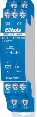 ARDEBO.de Eltako SUD12/1-10V Steuergerät für Universal-Dimmschalter, 1 Schließer 600 VA (21100802)