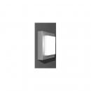 ARDEBO.de RZB Wand- und Deckenleuchte Cadero quadra, LED, 12W, 3000K, IP65, silber metallic (581637.004)