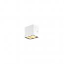 ARDEBO.de SLV SITRA CUBE LED Outdoor Wand- und Deckenaufbauleuchte, weiß, IP44, 3000K, 11W (1002033)