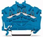 ARDEBO.de Wago 2002-6404 4-Leiter Durchgangsklemmen 2,5 mm², blau