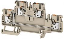 ARDEBO.de Weidmüller A2T 2,5 VL Durchgangs-Reihenklemme, PUSH IN, 2.5 mm², 800 V, 24 A, dunkelbeige