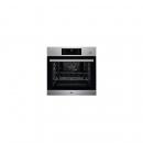 ARDEBO.de AEG BGH 35501 VA Einbau Backofen mit Flexirunners (BEB355020M + TR1LV), 60 cm breit, 71 L, Versenkknebel, Touchbedienung, Timer, Antifinger Edelstahl, Steam Bake,