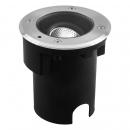 ARDEBO.de EVN PENTOLA LED Bodeneinbauleuchte, rund, IP67, 220-240V, 7W, 3000K, 560lm, Phasenan- /abschnitt dimmbar, EDS / Alu (PC67107002D)