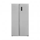ARDEBO.de Exquisit SBS560-050D Side by side Kühlschrank, 91,2cm breit, 562L, NoFrost, Digitale Kontrolle, LED-Beleuchtung, Umluftventilator, inoxlook