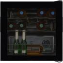 ARDEBO.de Exquisit WS1-12-GTE-030G Stand Weinkühlschrank, 48 cm breit, 14 Standardweinflaschen, Türanschlag wechselbar, Temperatureinstellung, schwarz