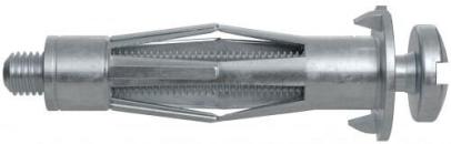 ARDEBO.de Fischer Hohlraum-Metalldübel HM 6 x 65 S metrische Schraube (519782), 50 Stück