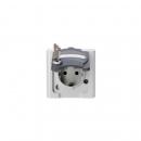 ARDEBO.de Kopp AP-FR Steckdose 1fach Schlüssel nr.2, Blue Electric, grau (103656005)