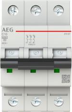 ARDEBO.de AEG EN63C10 Leitungsschutzschalter AC C, 10A, 3p, 400V, 3TE (2CDS253088R0104)