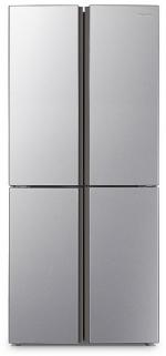 ARDEBO.de Hisense RQ515N4AC2 Multi Door Side-by-Side Kühl-/Gefrierkombination, 79,4 cm breit, 427 L, NoFrost, Multi Airflow-System, LED-Innenbeleuchtung, Edelstahl-Look