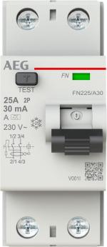 ARDEBO.de AEG FI-Schutzschalter A 2p 230V 40A 0,03A 2TE REG (2CSF702156R1400)