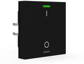 ARDEBO.de MDT Light 55 KNX Taster, 1-fach, RGBW, Temperatursensor, Schalten, schwarz matt (BE-TAL55T106.B1)
