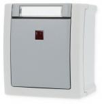 ARDEBO.de HHG 90591023-DE Kontroll-/Ausschalter FR-AP, Pacific, Grau