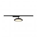 ARDEBO.de SLV PANEL TRACK round 1 Phasen Spot, 200mm, schwarz, 18W, 3000K (1004935)
