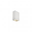 ARDEBO.de SLV QUAD BIG UP/DOWN Wandleuchte, LED, 3000K, IP44, eckig, weiß (232441)