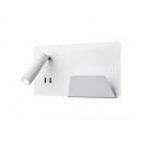 ARDEBO.de SLV SOMNILA SPOT Indoor LED Wandaufbauleuchte, 3000K, V. rechts, USB, weiß (1003458)