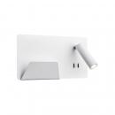 ARDEBO.de SLV SOMNILA SPOT Indoor LED Wandaufbauleuchte, 3000K, V. links, USB, weiß (1003457)