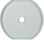 ARDEBO.de Berker 1095 Glasabdeckmittelplatte für Drehschalter/-taster, Serie Glas, klar glänzend