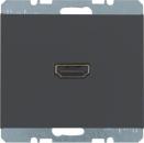 ARDEBO.de Berker 3315427006 High Definition Steckdose, K.1, anthrazit matt, lackiert