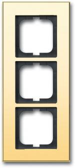 ARDEBO.de Busch-Jaeger 1723-823-101 Abdeckrahmen, Carat, 3-fach Rahmen, gold (2CKA001754A4358)