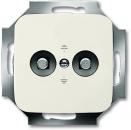 ARDEBO.de Busch-Jaeger 2095 UC-212 Unterputz-Potenzial-Ausgleichsstecker, Duro 2000 Si, 2-fach, weiß (2CKA002495A0026)